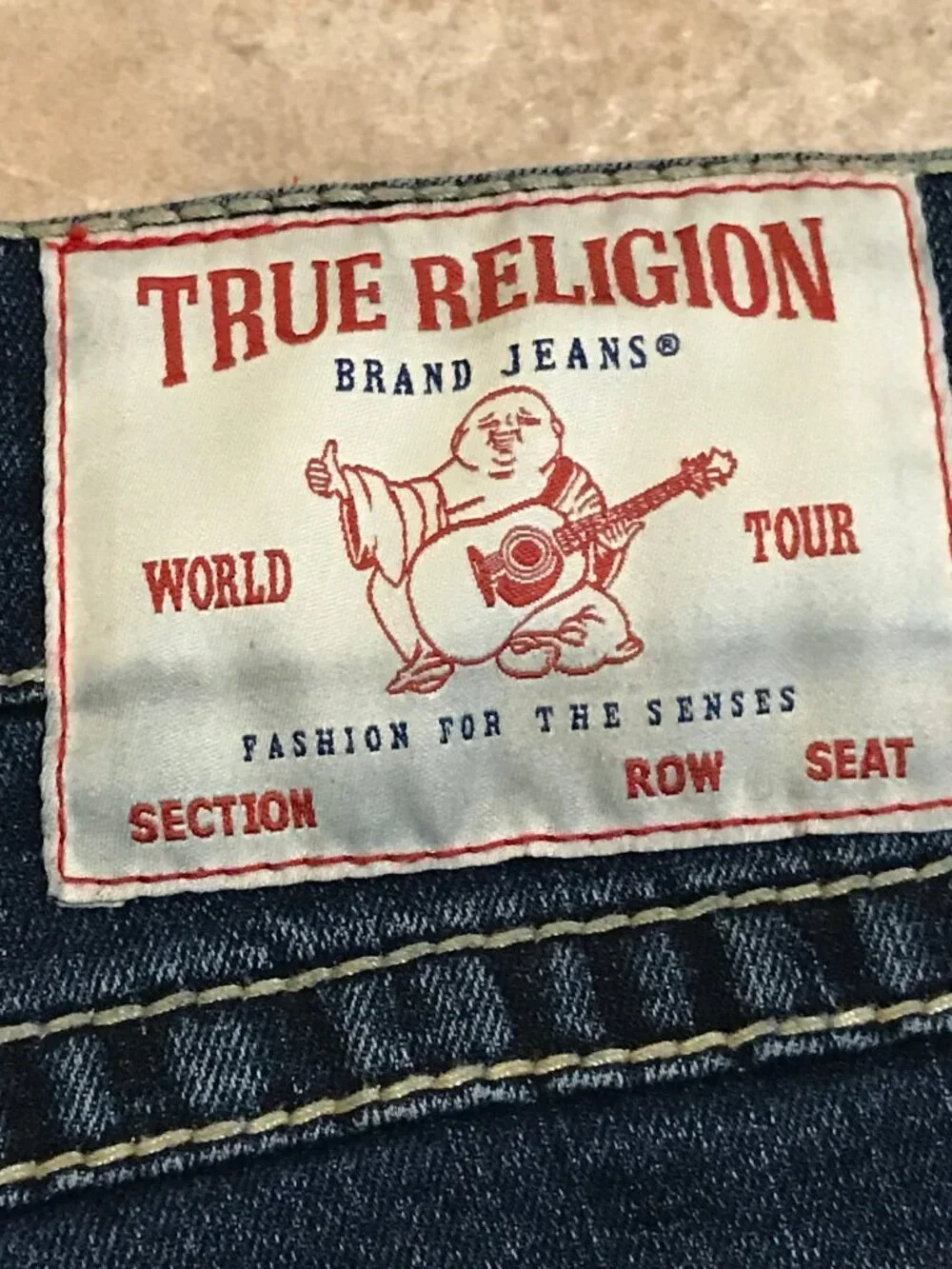 Men's True Religion Ricky Relaxed Straight Denim Shorts-Size 34